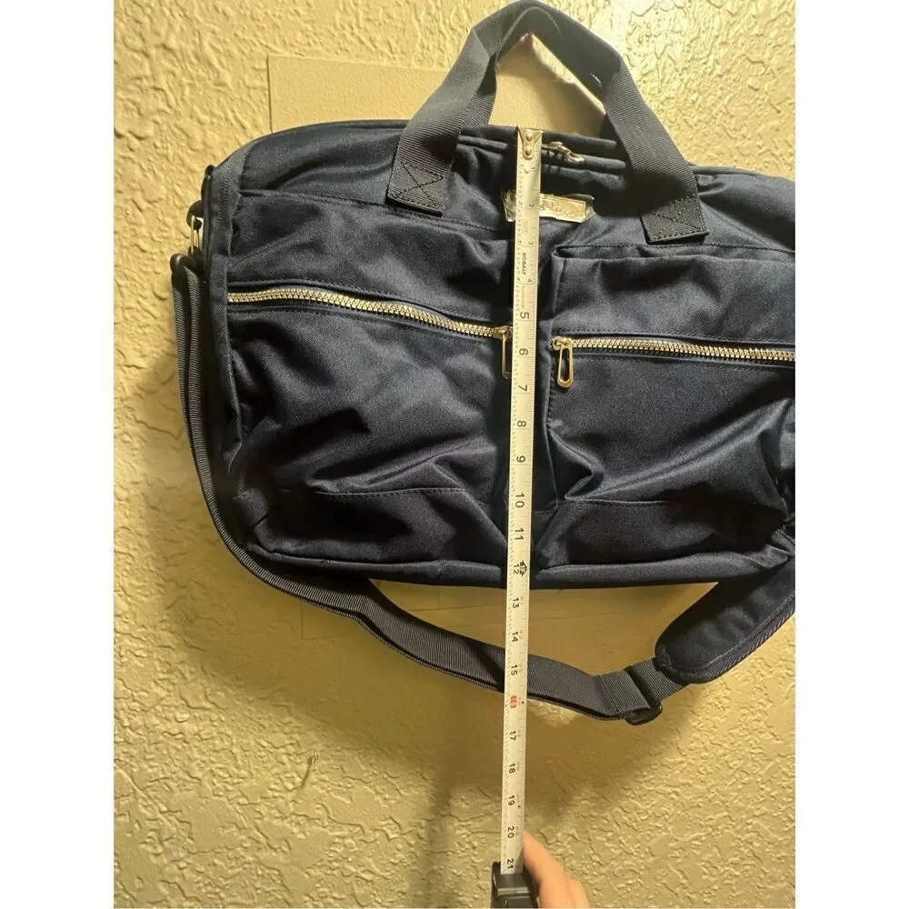 Bella Russo 17” Navy Laptop Bag NEW NO TAGS